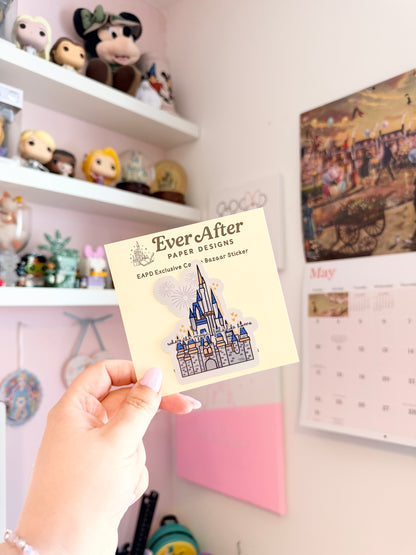 Magic Feels Like Home Castle Holographic Sticker