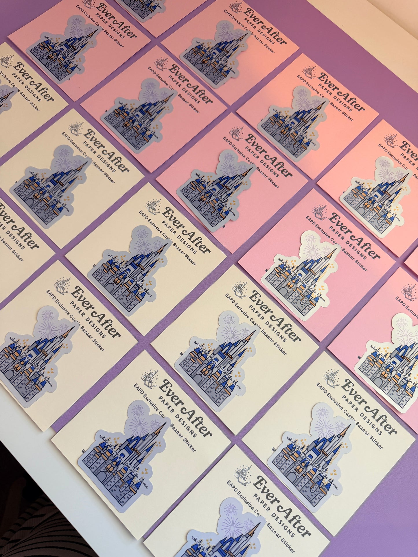 Magic Feels Like Home Castle Holographic Sticker