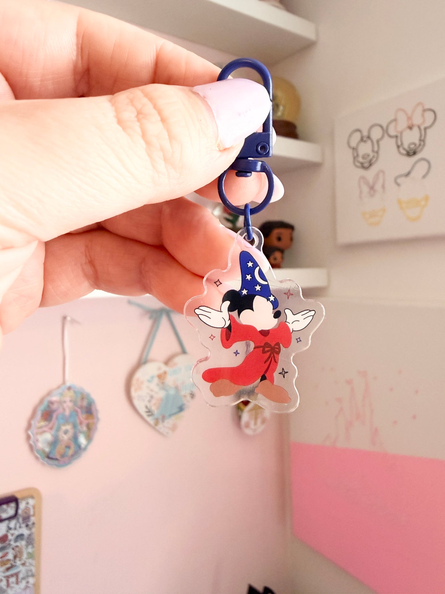 Magical Sorcerer Mouse Mini Acrylic Keychain