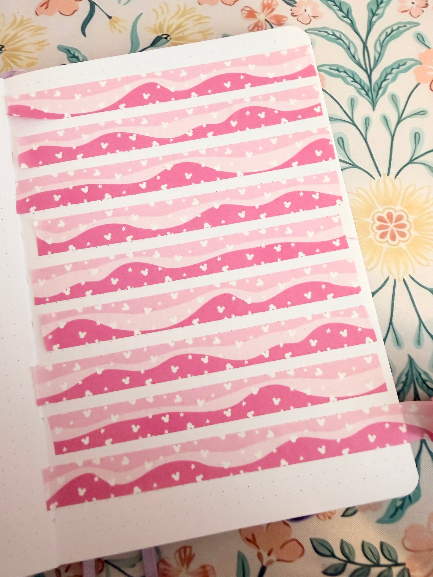 15mm Magical Bubblegum Pink Waves Washi Tape