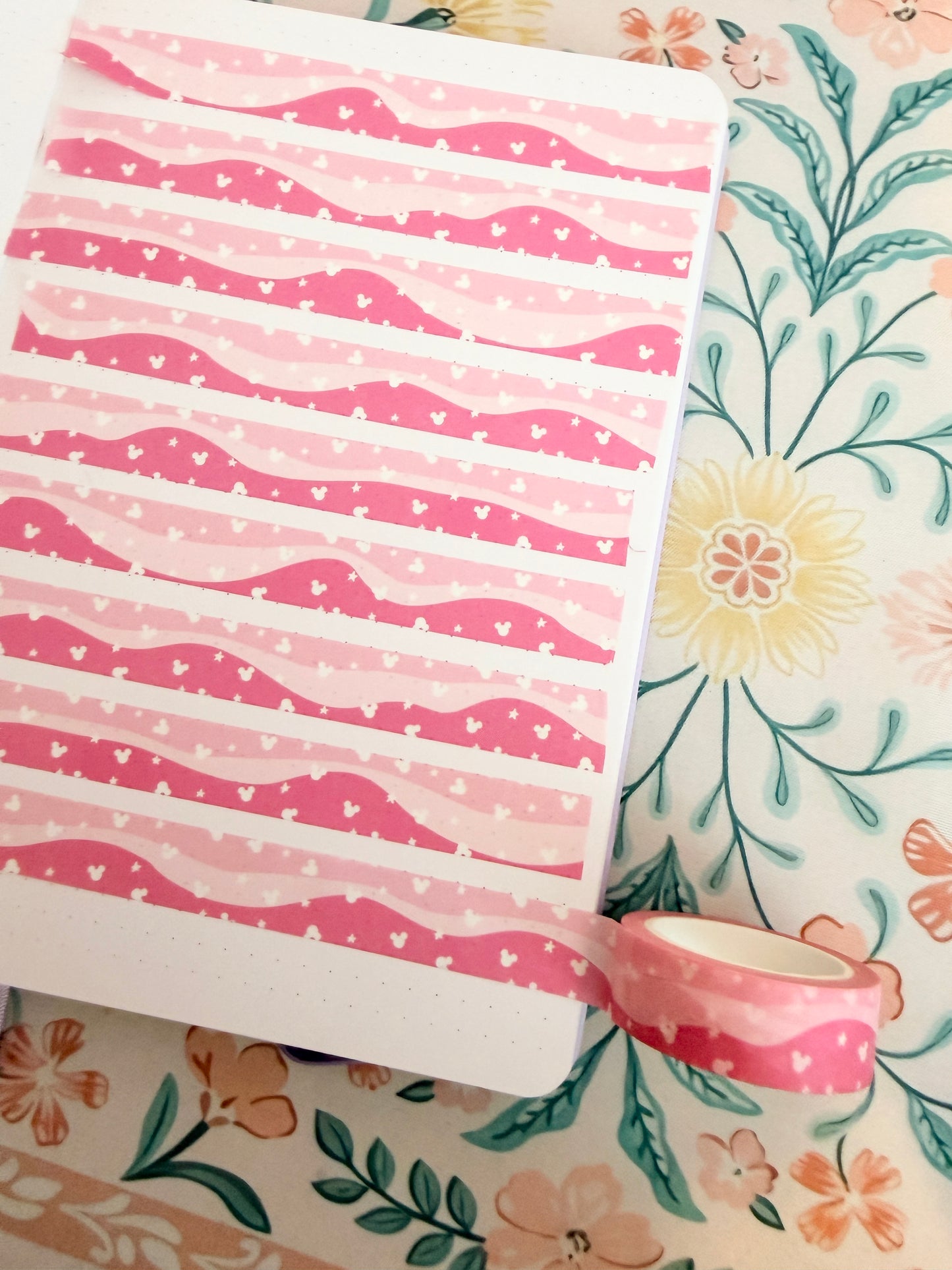 15mm Magical Bubblegum Pink Waves Washi Tape