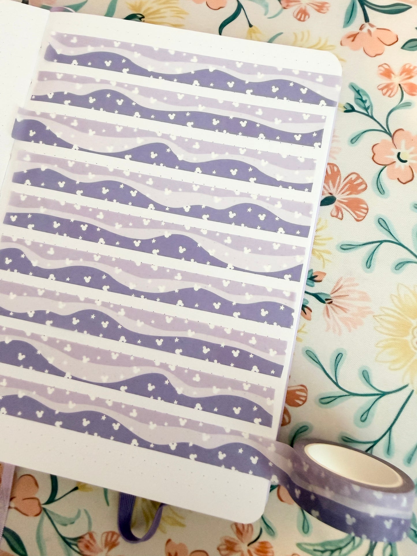 15mm Magical Lilac Waves Washi Tape