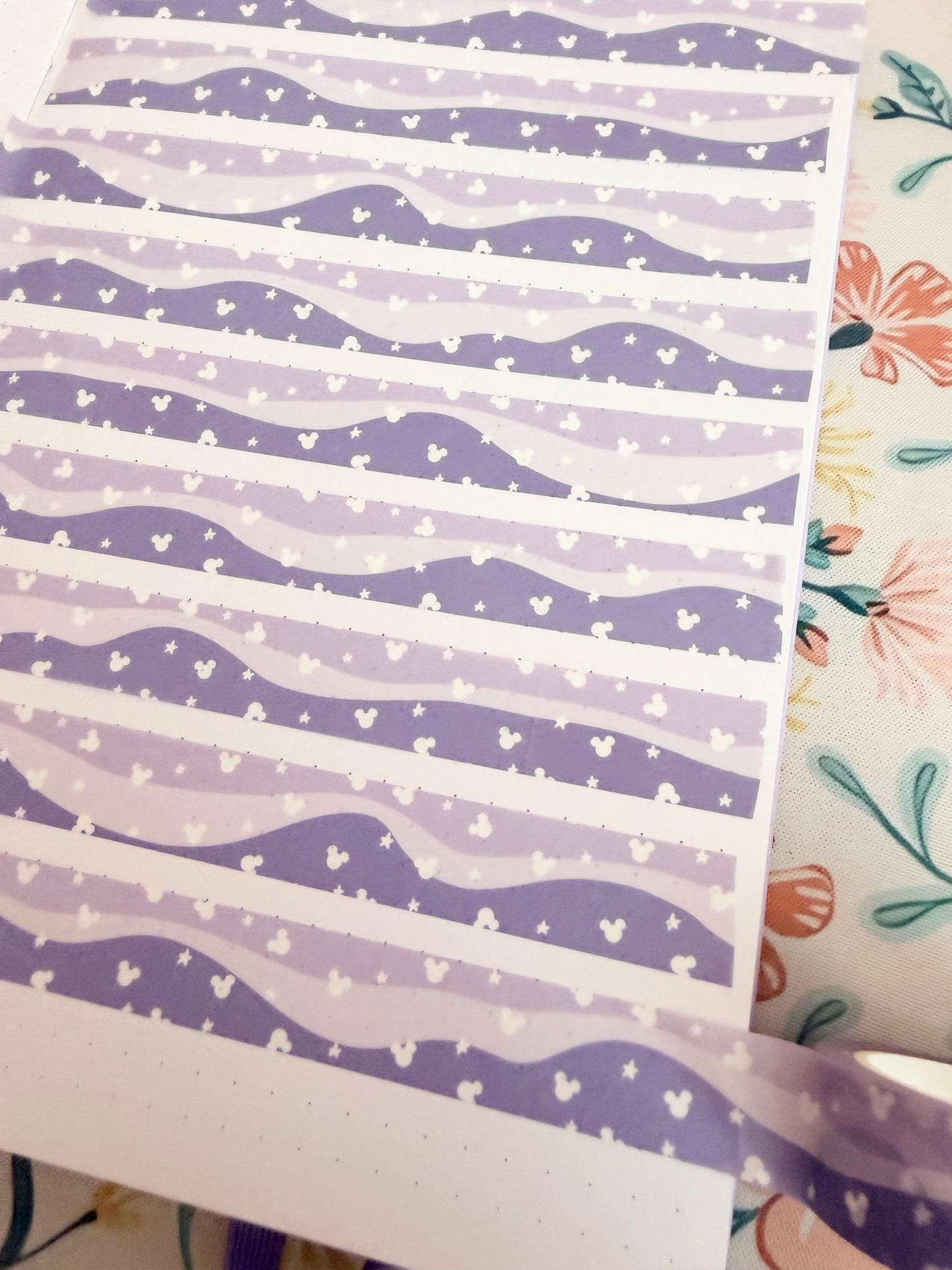 15mm Magical Lilac Waves Washi Tape