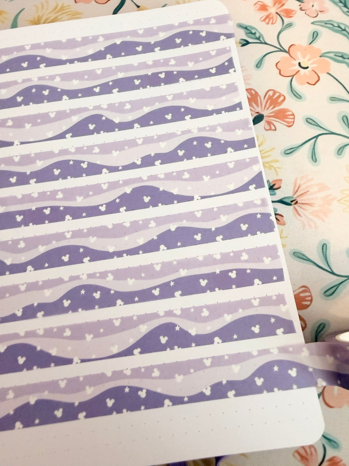 15mm Magical Lilac Waves Washi Tape