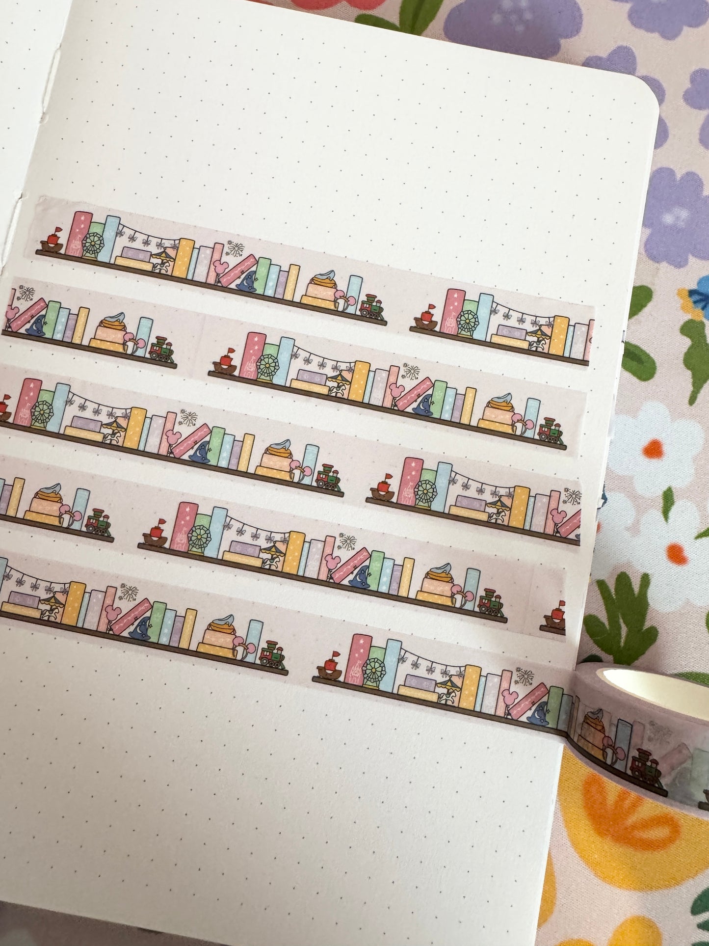 15mm The Magic Is Real Book Club Bookshelf Washi Tape