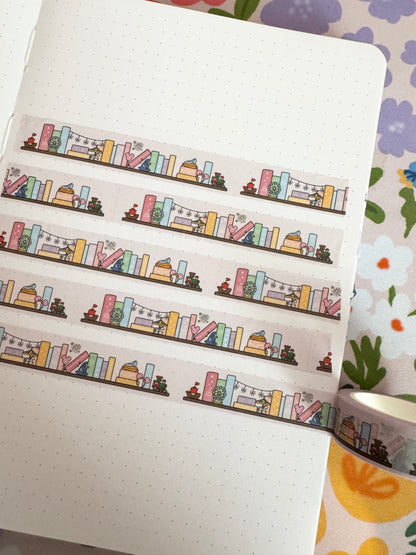 15mm The Magic Is Real Book Club Bookshelf Washi Tape