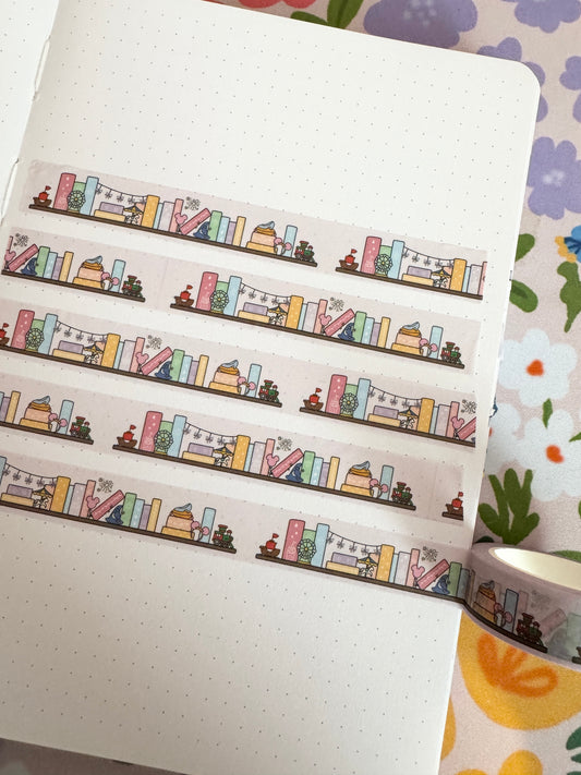 15mm The Magic Is Real Book Club Bookshelf Washi Tape