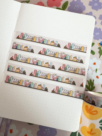 15mm The Magic Is Real Book Club Bookshelf Washi Tape