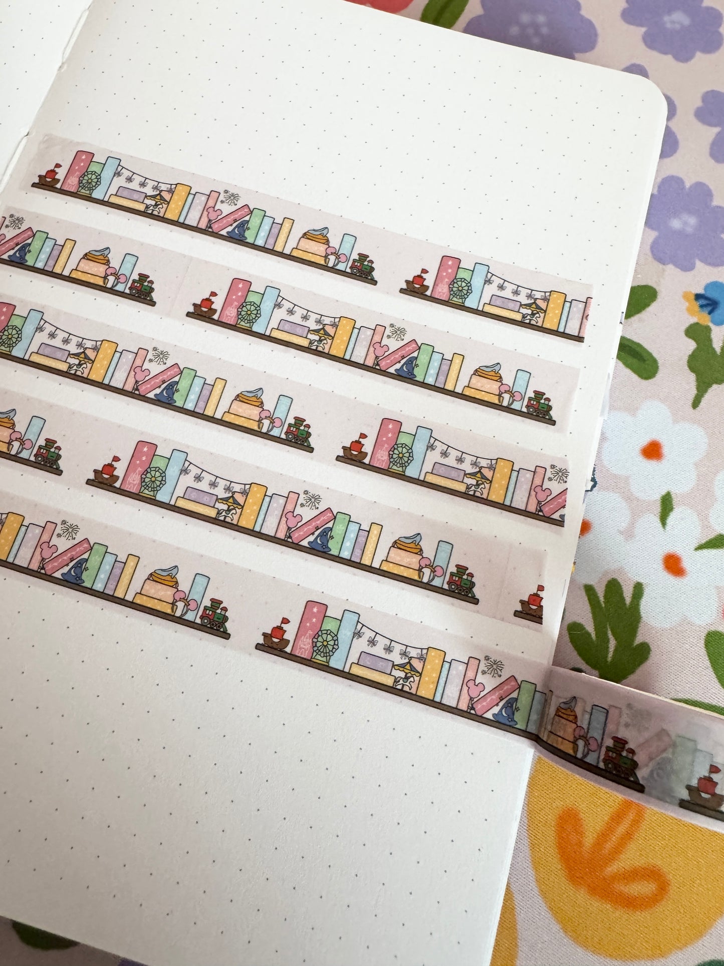 15mm The Magic Is Real Book Club Bookshelf Washi Tape