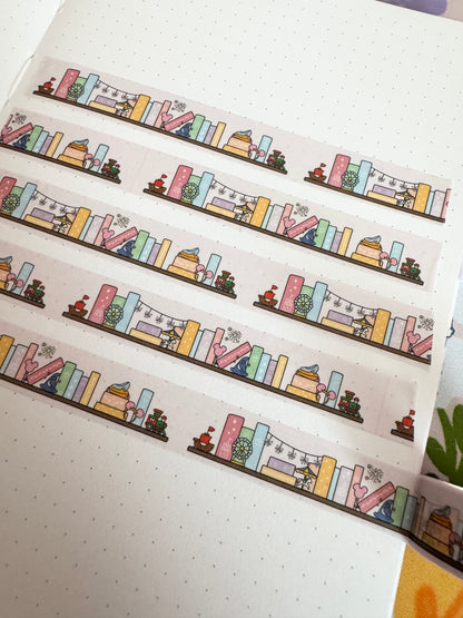 15mm The Magic Is Real Book Club Bookshelf Washi Tape
