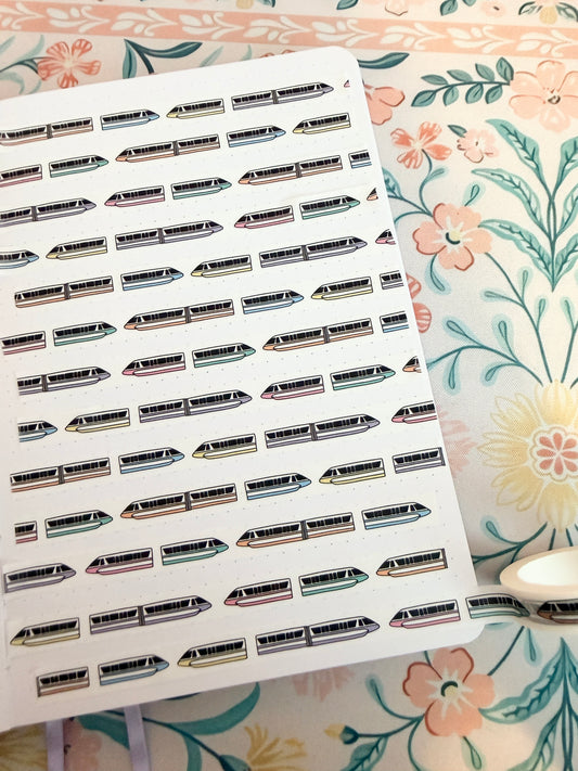 10mm Magical Monorail Washi Tape