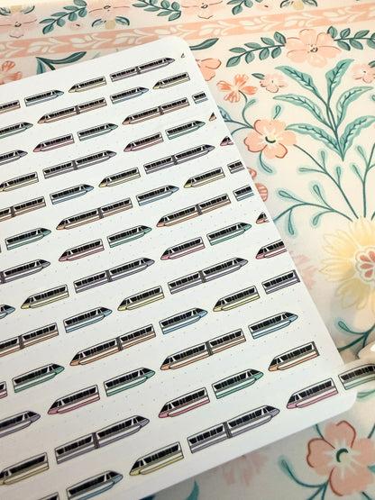 10mm Magical Monorail Washi Tape