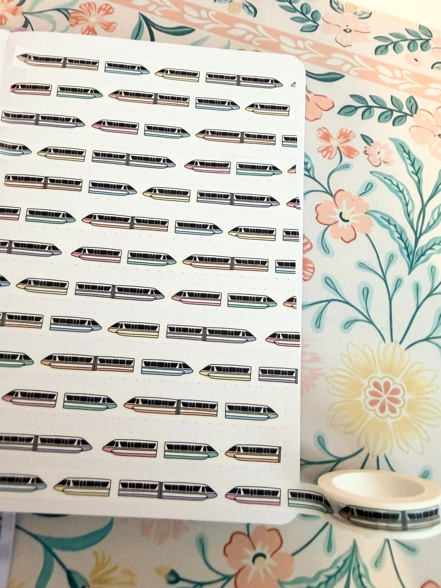 10mm Magical Monorail Washi Tape