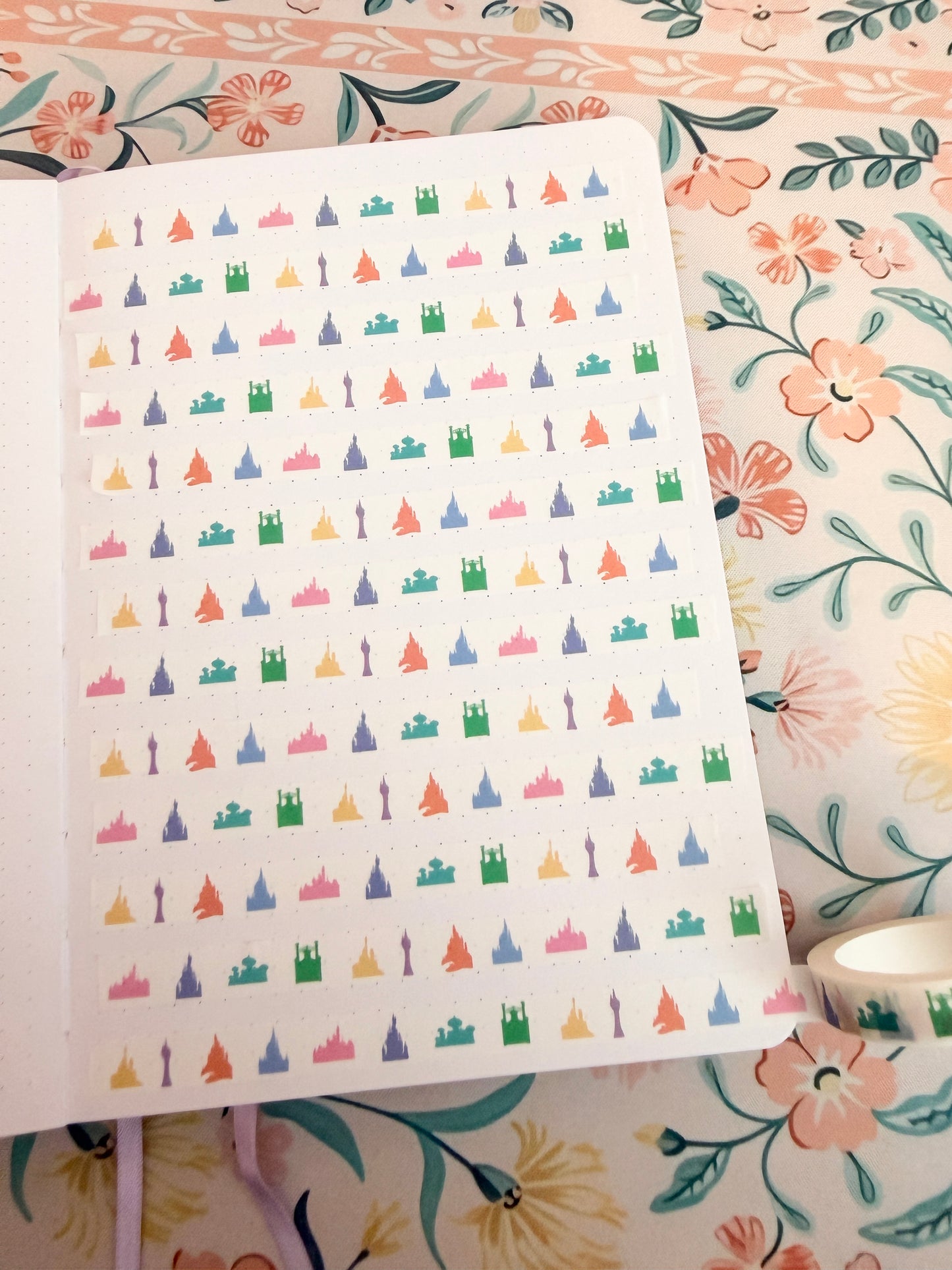 10mm Magical Princess Castles Washi Tape