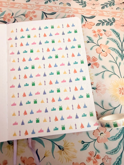 10mm Magical Princess Castles Washi Tape