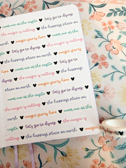 10mm Magic Is Calling Quotes Washi Tape