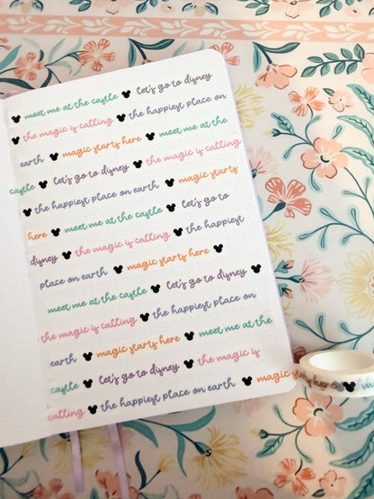 10mm Magic Is Calling Quotes Washi Tape