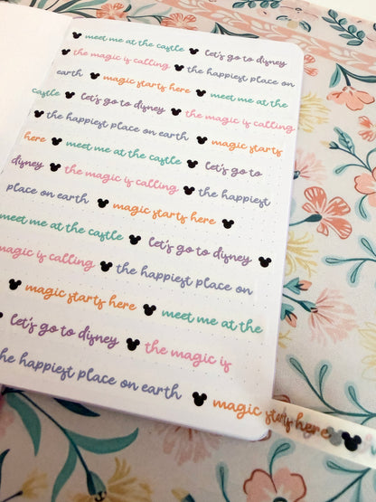 10mm Magic Is Calling Quotes Washi Tape
