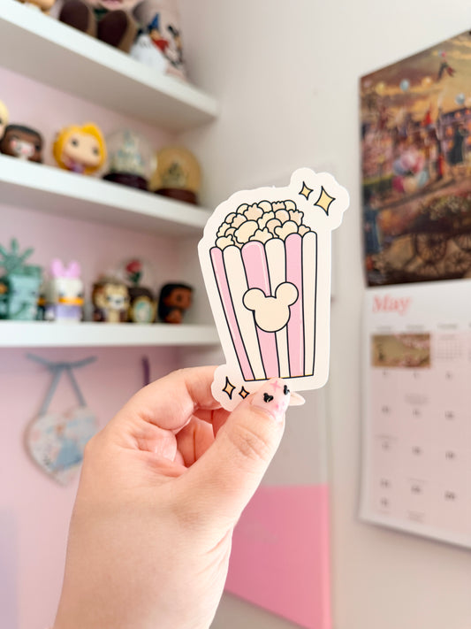 Magical Popcorn Box Vinyl Sticker