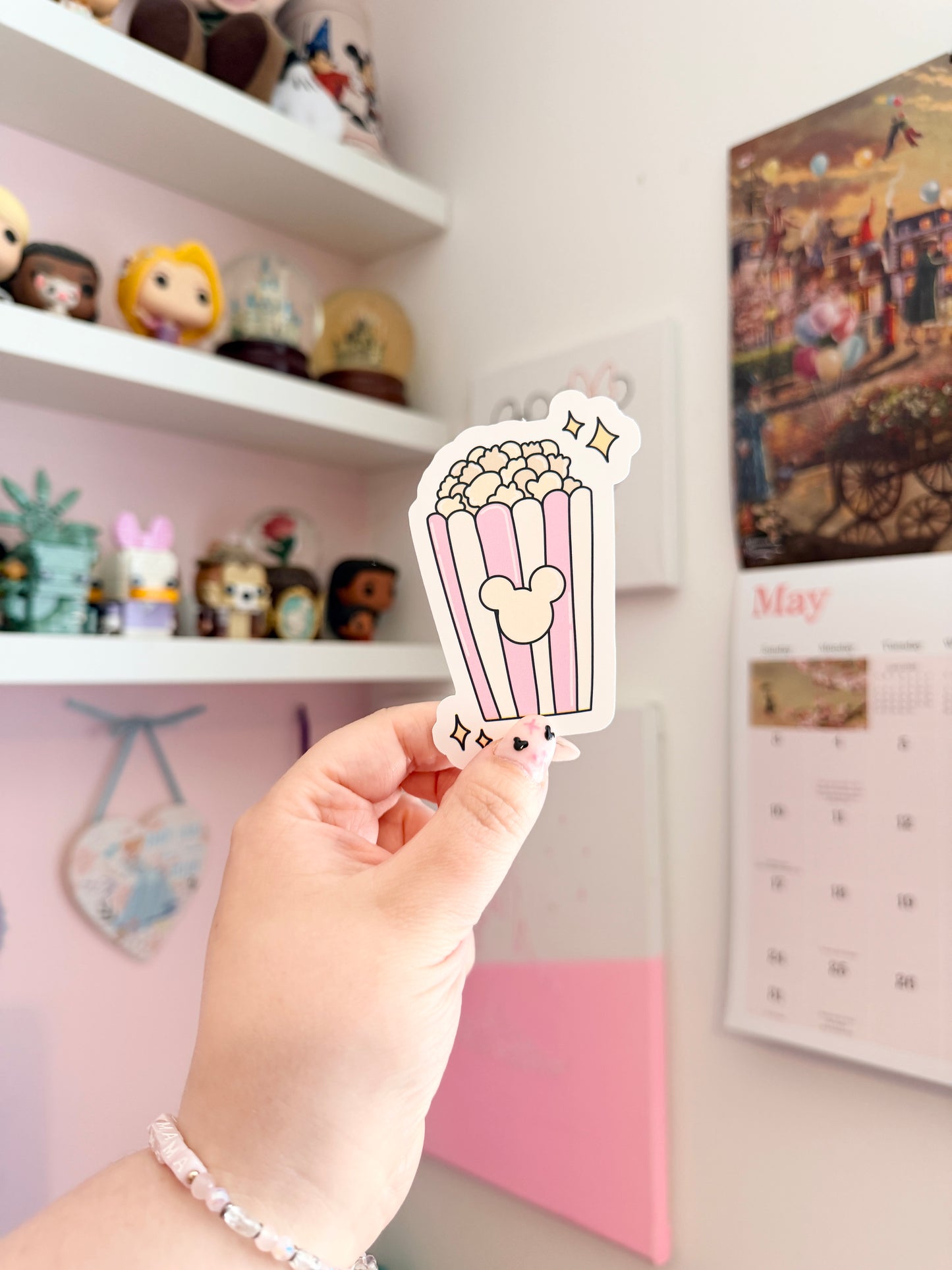 Magical Popcorn Box Vinyl Sticker
