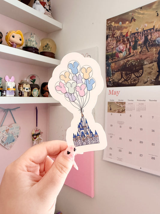 Magical Balloon Castle Vinyl Sticker