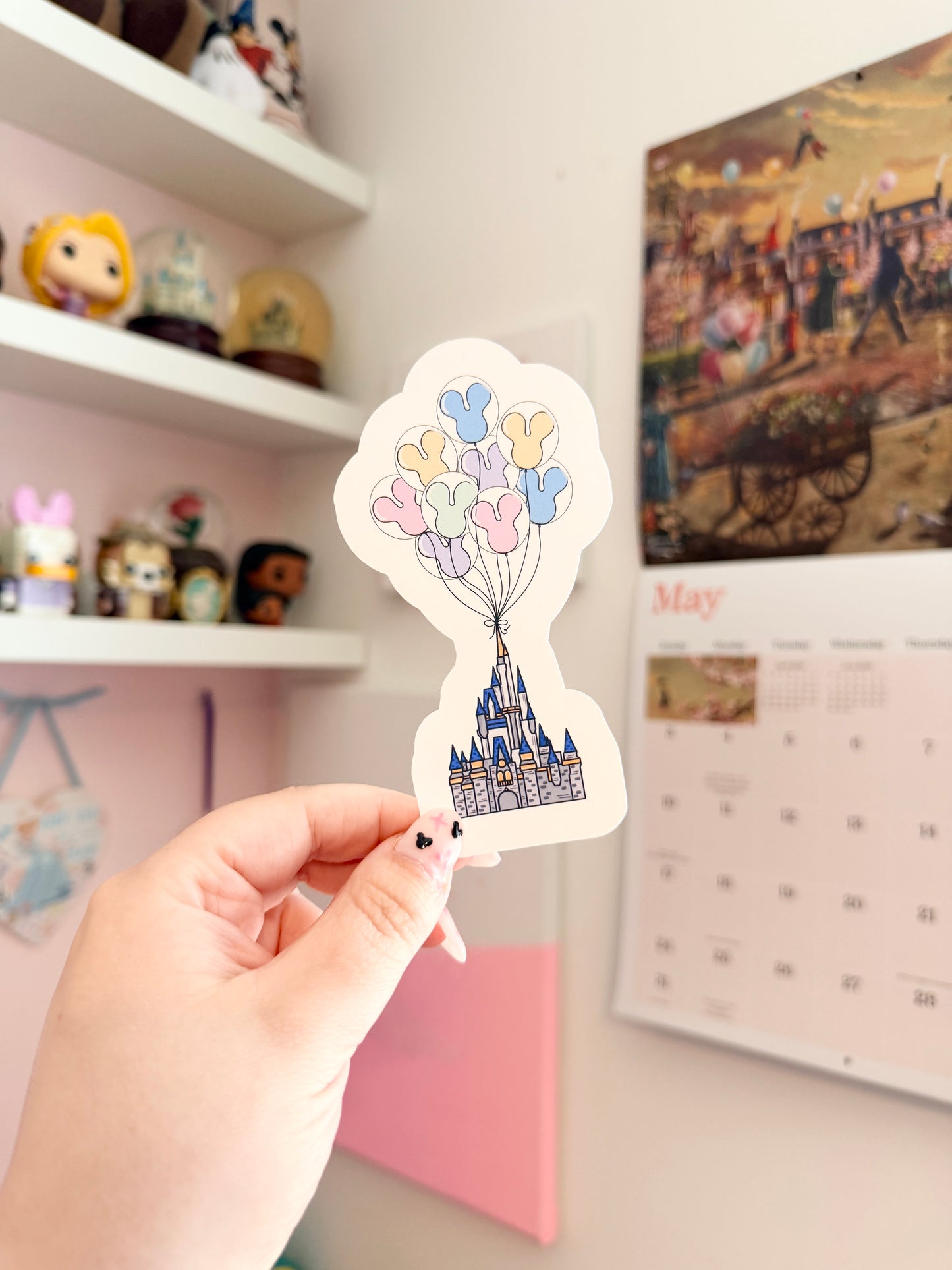 Magical Balloon Castle Vinyl Sticker