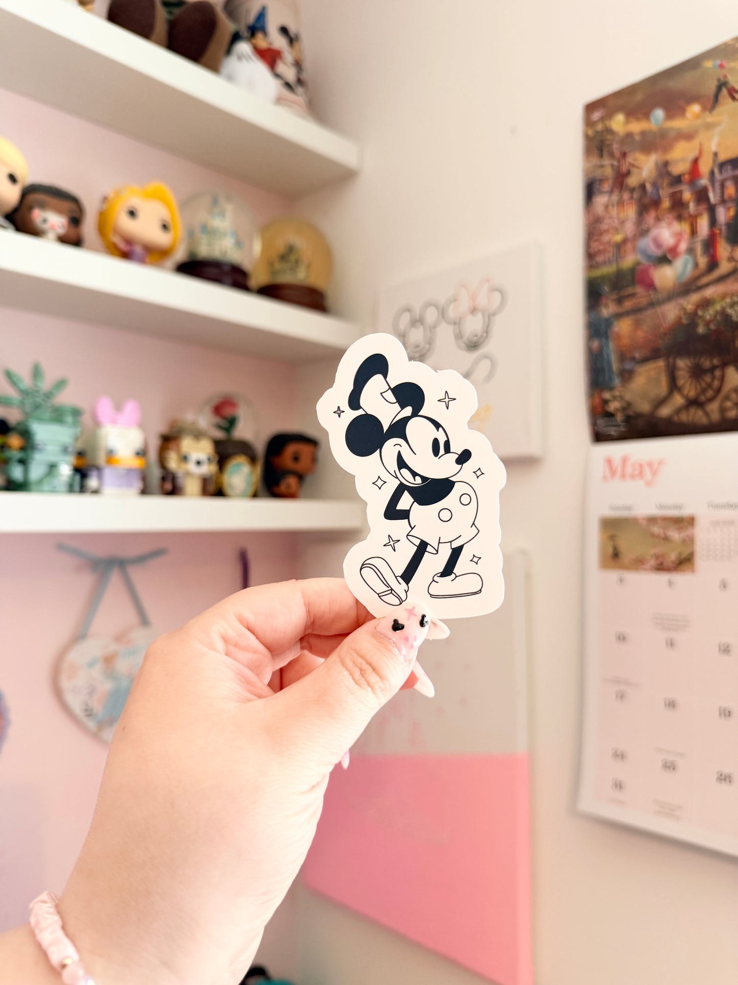Magical Steamboat Mouse Vinyl Sticker