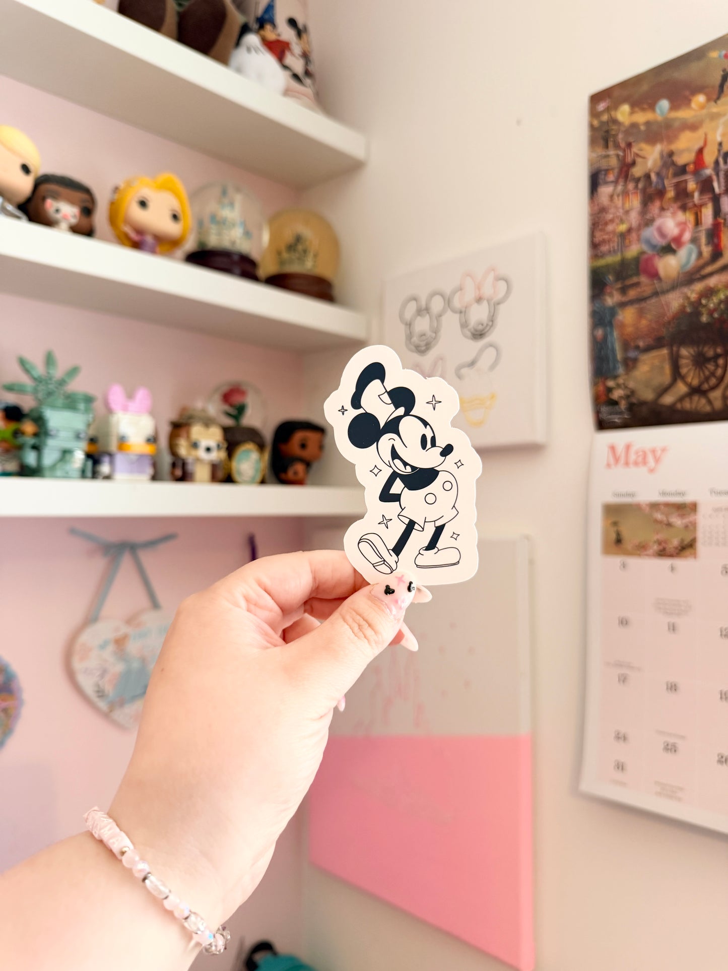Magical Steamboat Mouse Vinyl Sticker