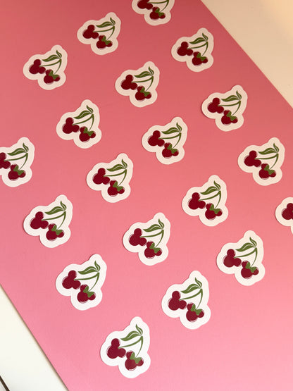Magical Cherries Clear Sticker
