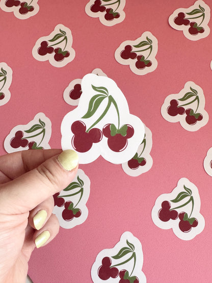 Magical Cherries Clear Sticker