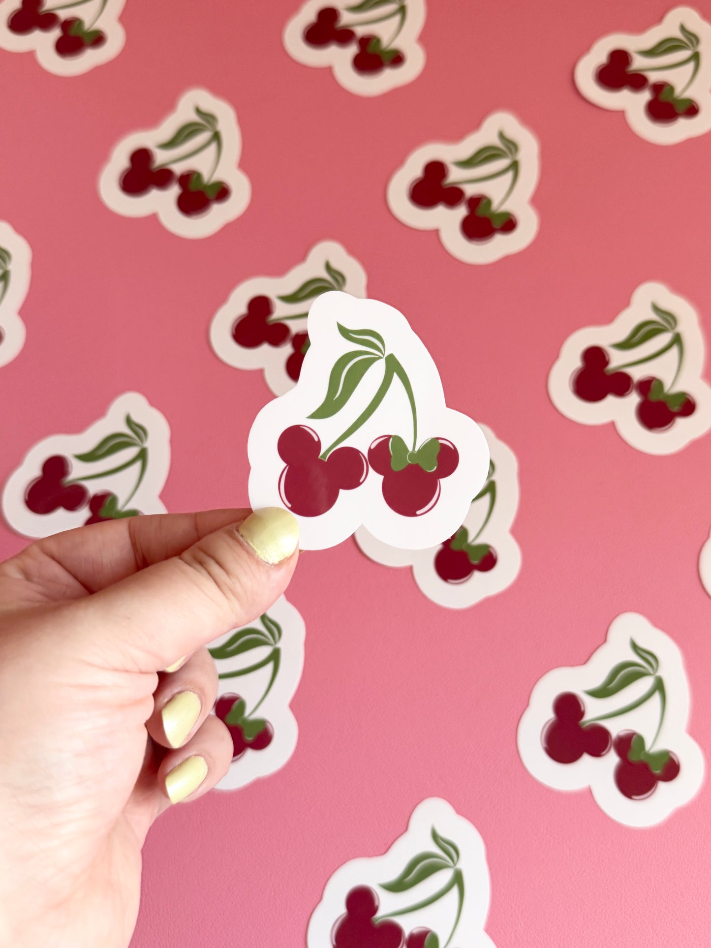 Magical Cherries Clear Sticker