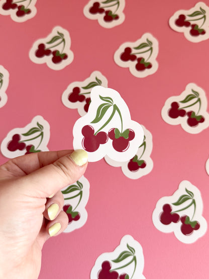 Magical Cherries Clear Sticker