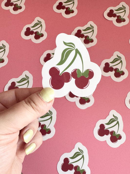 Magical Cherries Clear Sticker
