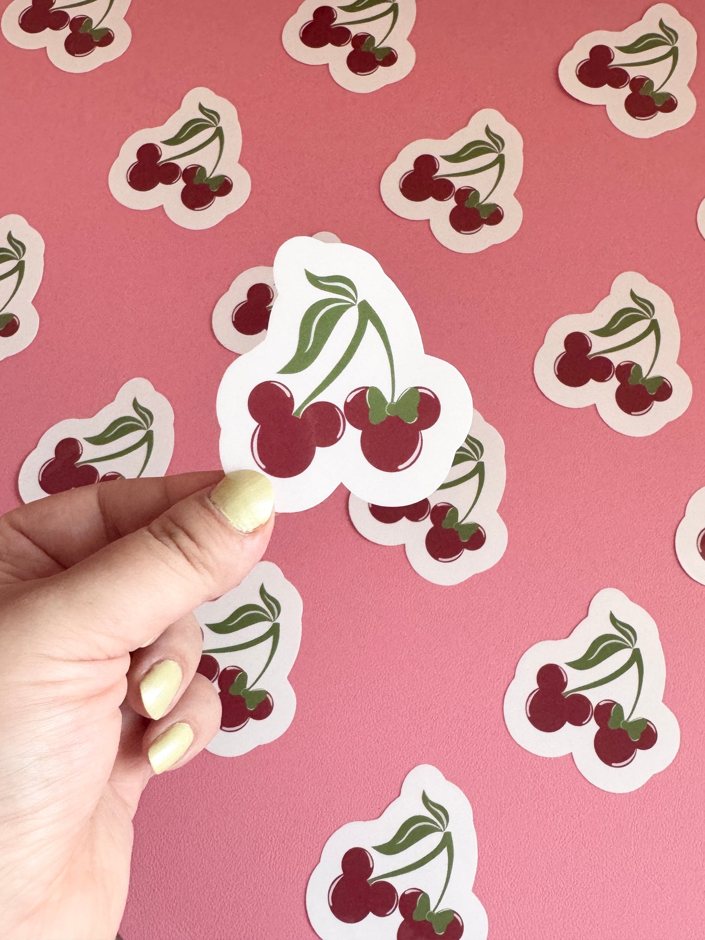 Magical Cherries Clear Sticker