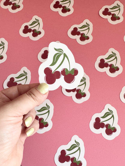 Magical Cherries Clear Sticker