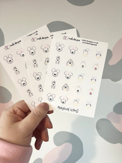 Magical Icons Vinyl Sticker Sheet