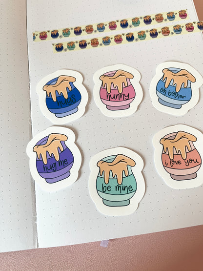 Hunny Pots Vinyl Sticker Pack