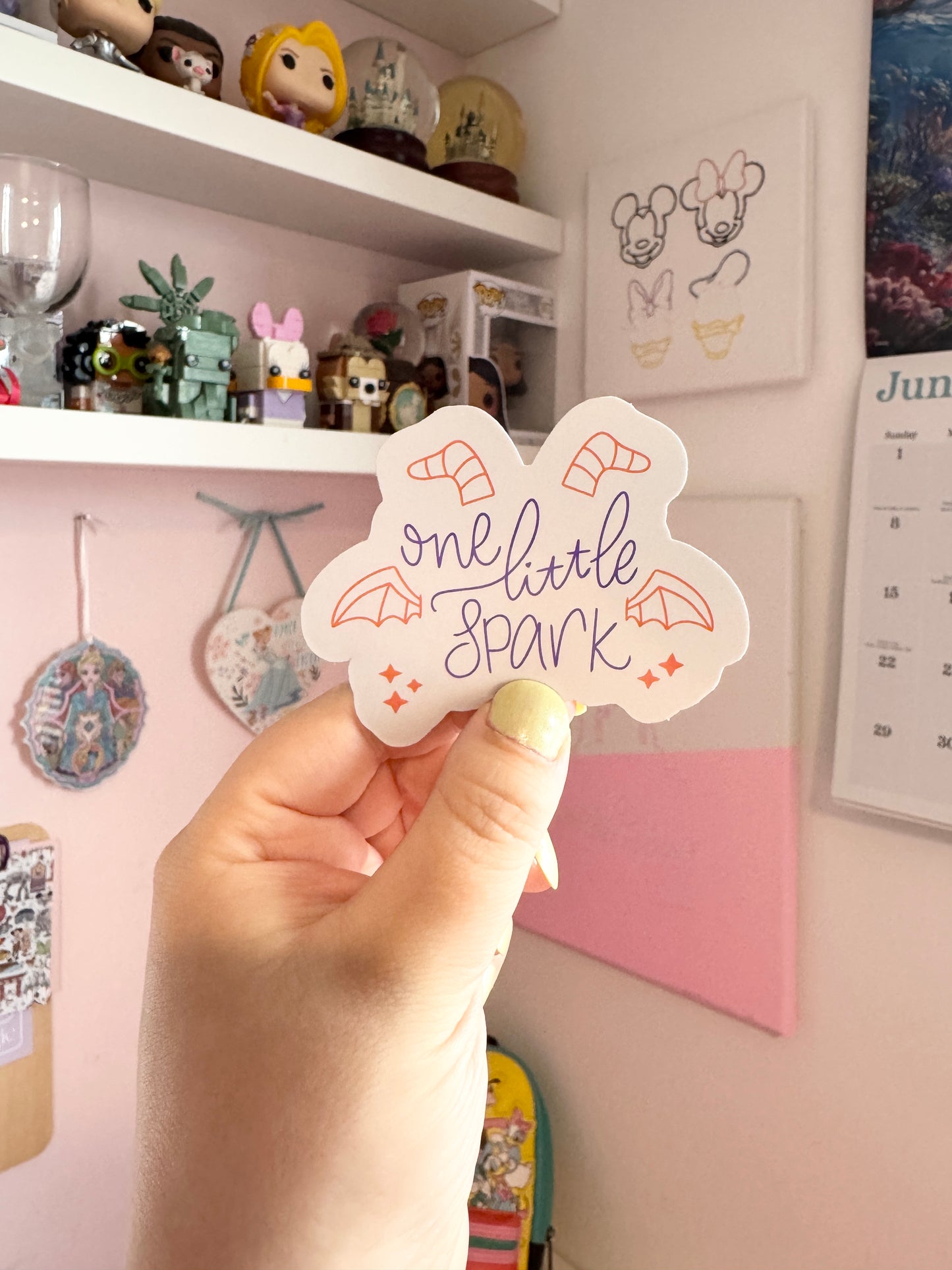 One Little Spark Holographic Sticker