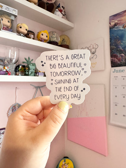 Great Big Beautiful Tomorrow Holographic Sticker