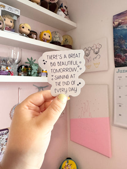 Great Big Beautiful Tomorrow Holographic Sticker
