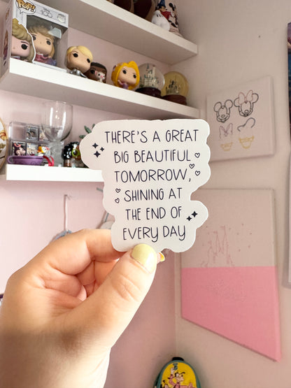 Great Big Beautiful Tomorrow Holographic Sticker