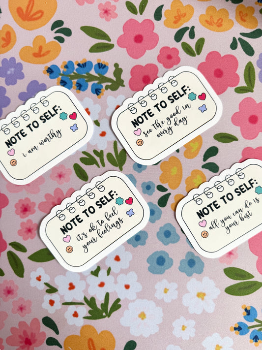 Note To Self Vinyl Sticker