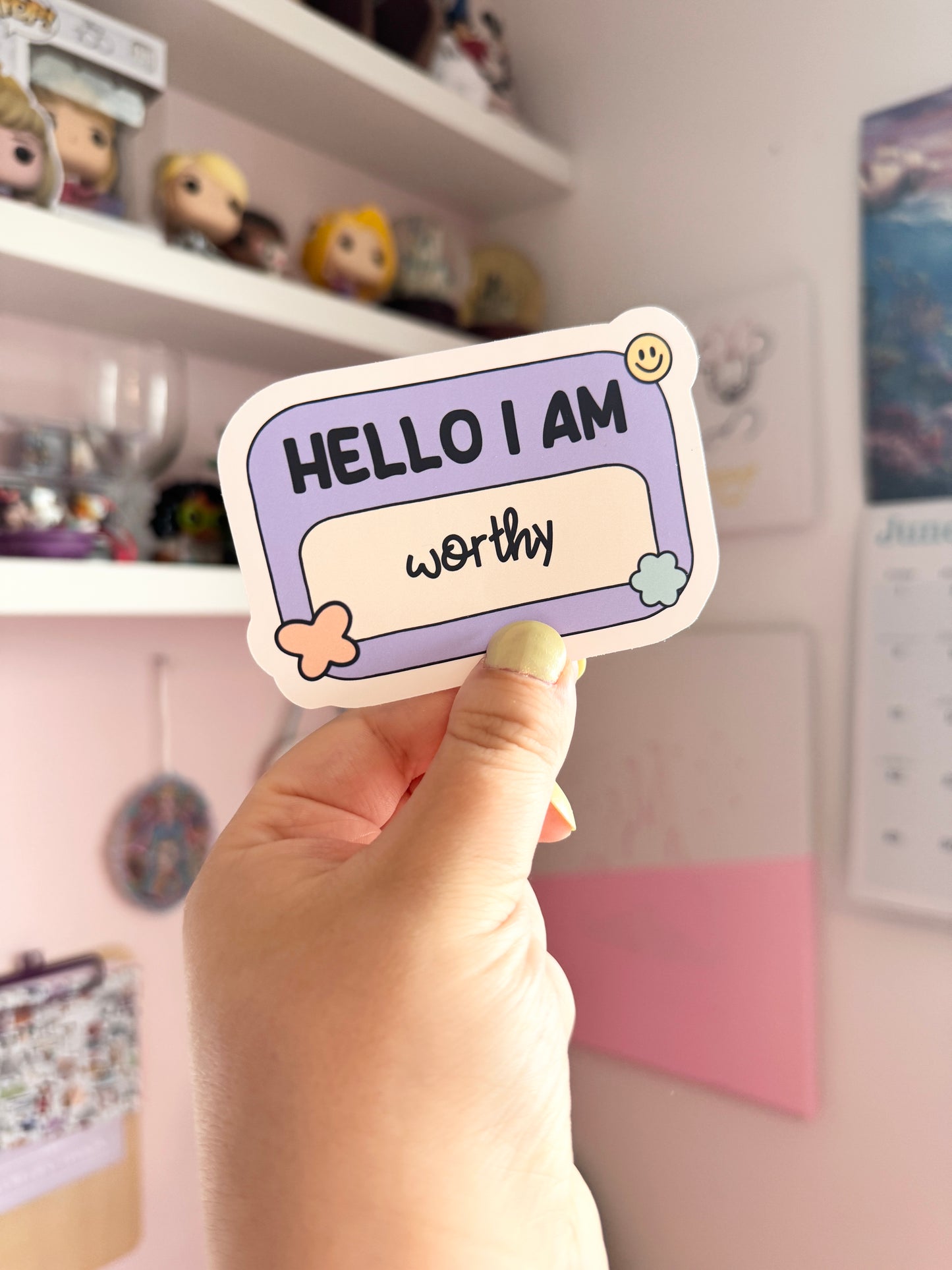 Hello I Am...Worthy Vinyl Sticker