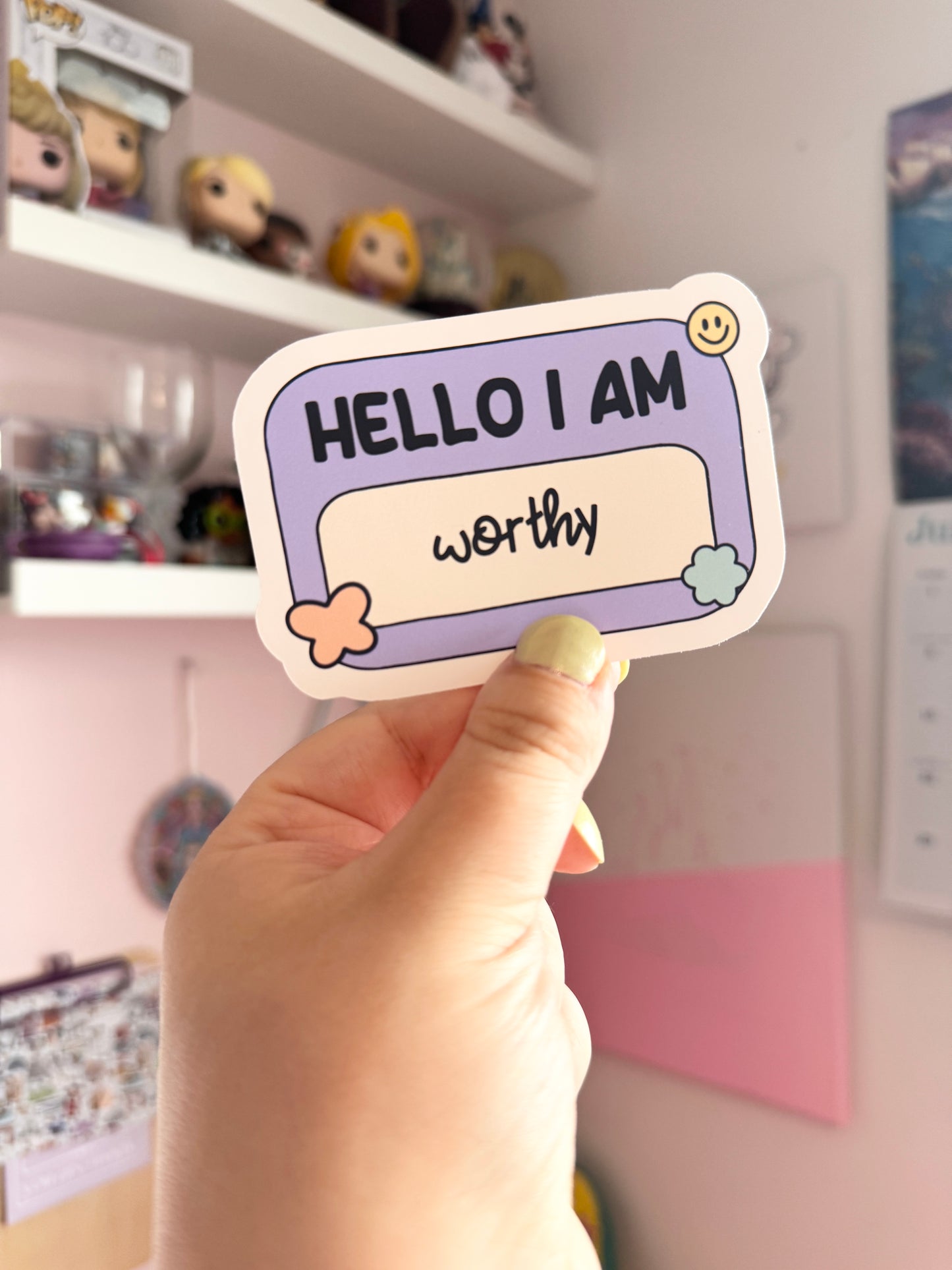 Hello I Am...Worthy Vinyl Sticker
