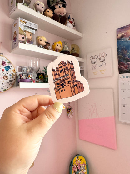 Terror Tower Hotel Clear Sticker